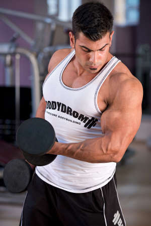 Bodydrom Fitness & Bodybuilding Sporcu Atleti Beyaz 002-02-BDA
